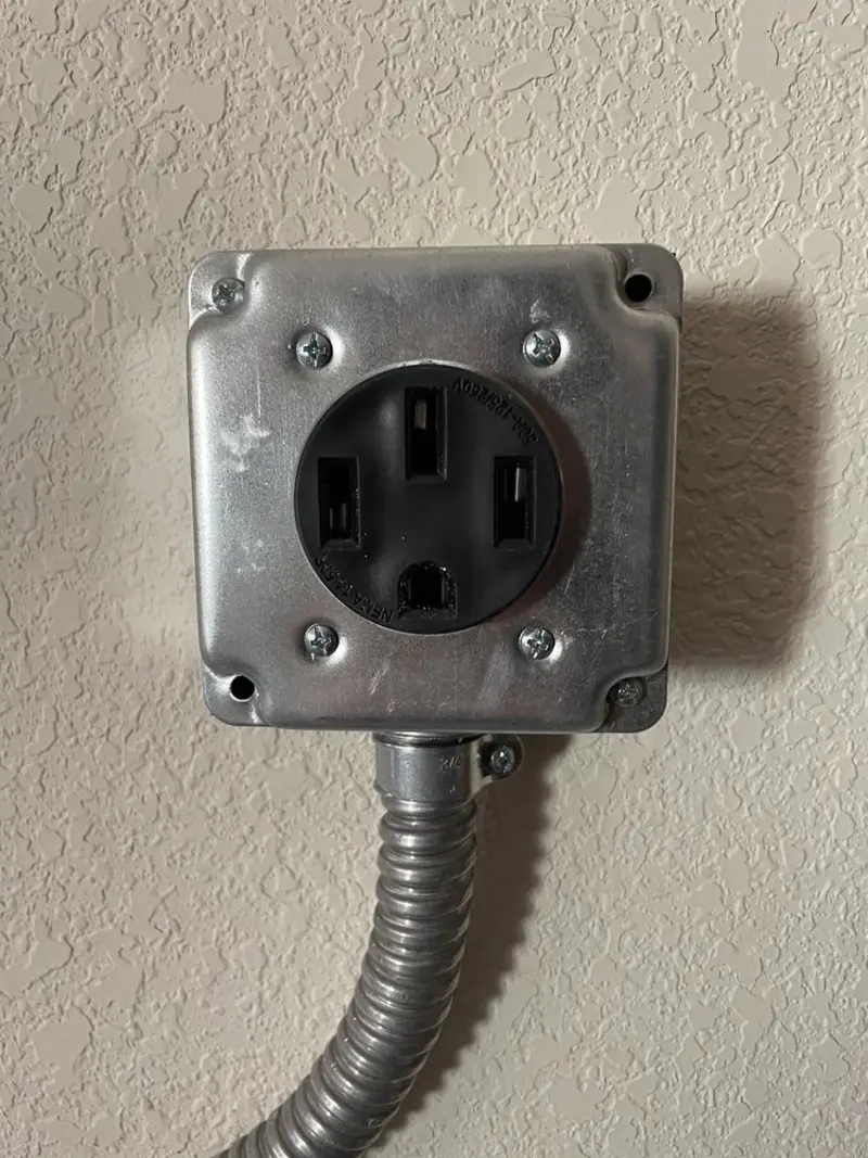 NEMA 14-50 outlet installed for Smart Home Electrical in Gladstone